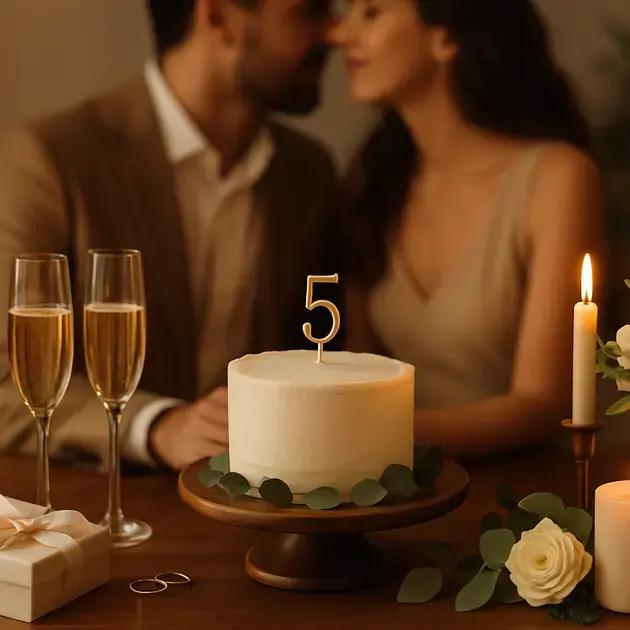 Bodas de 5 Anos de Casamento: Significado, Tradições e Ideias de Festa