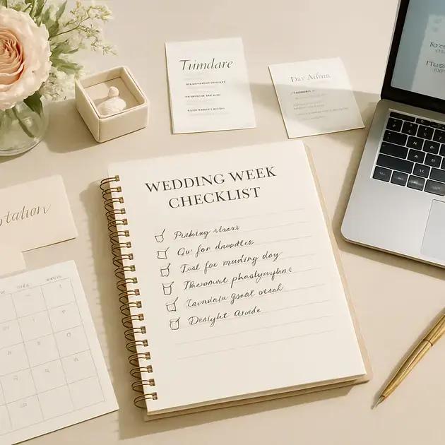 Checklist final da semana do casamento para prevenir problemas