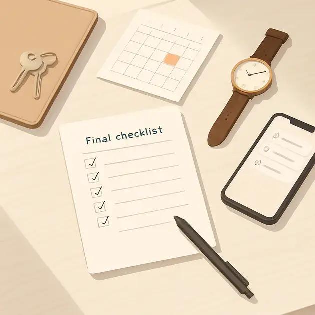 Checklist final para o grande dia sem imprevistos