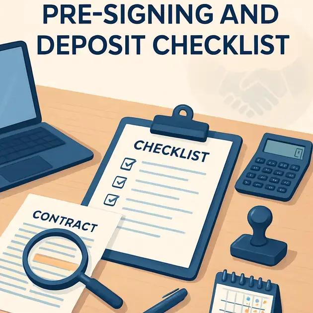 Checklist prático antes de assinar e pagar o sinal