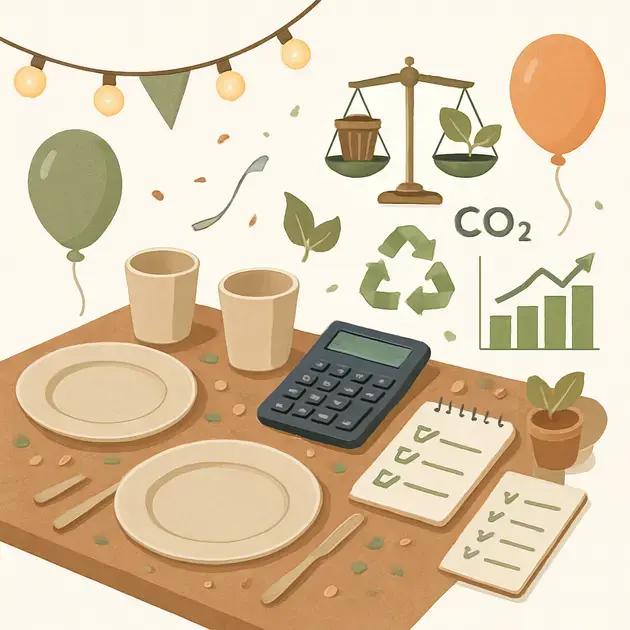 Como calcular impacto, resíduos e pegada de carbono da festa