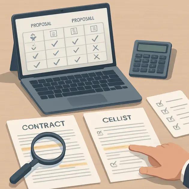Como comparar propostas e confirmar tudo no contrato Como comparar propostas e confirmar tudo no contrato