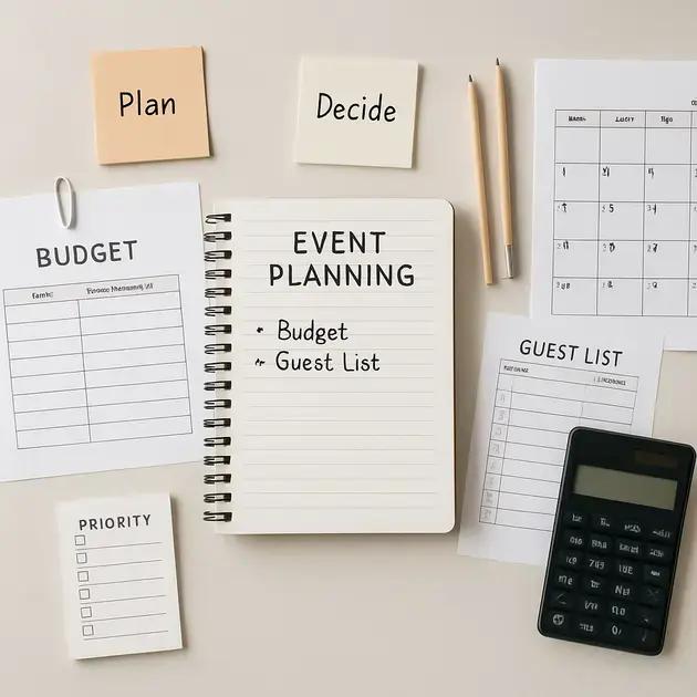 Como definir orçamento, lista de convidados e prioridades?