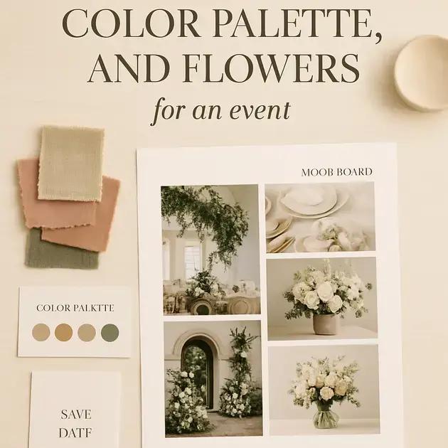 Como escolher estilo, paleta de cores e flores do evento Como escolher estilo, paleta de cores e flores do evento