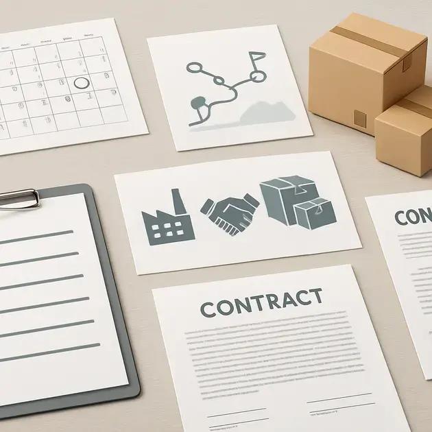 Como escolher fornecedores, contrato e plano B?