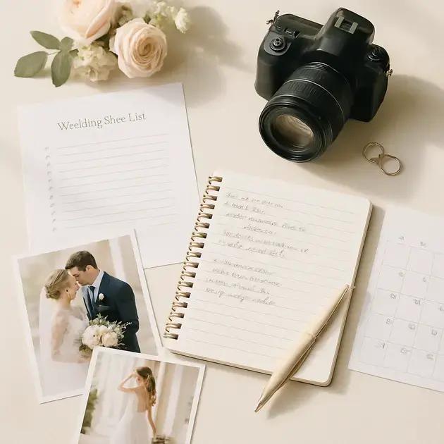 Como fazer um roteiro de fotos de casamento