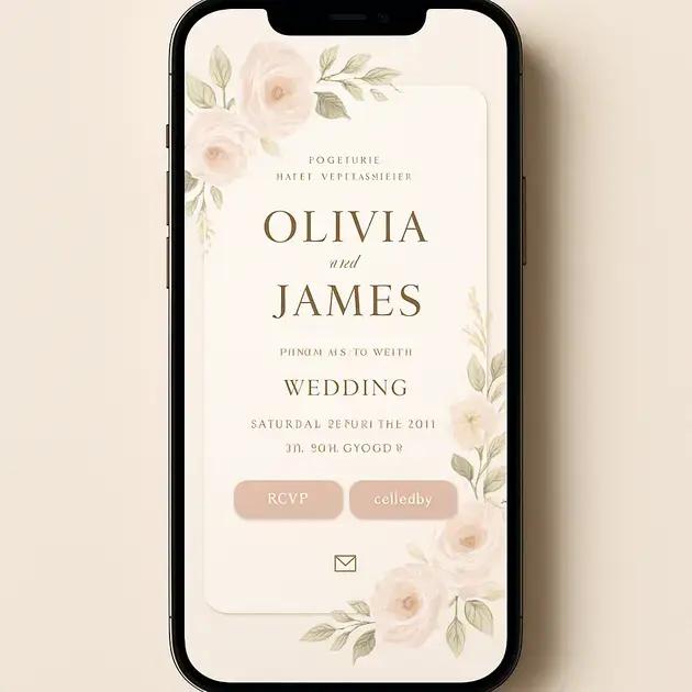 Convite de casamento virtual: como fazer opções elegantes pelo celular