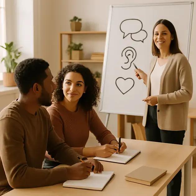 Cursos ou workshops para fortalecer a comunicação no relacionamento.