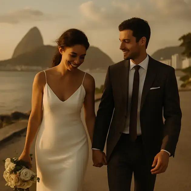 Fotógrafos de casamento com estilo documental no Rio de Janeiro