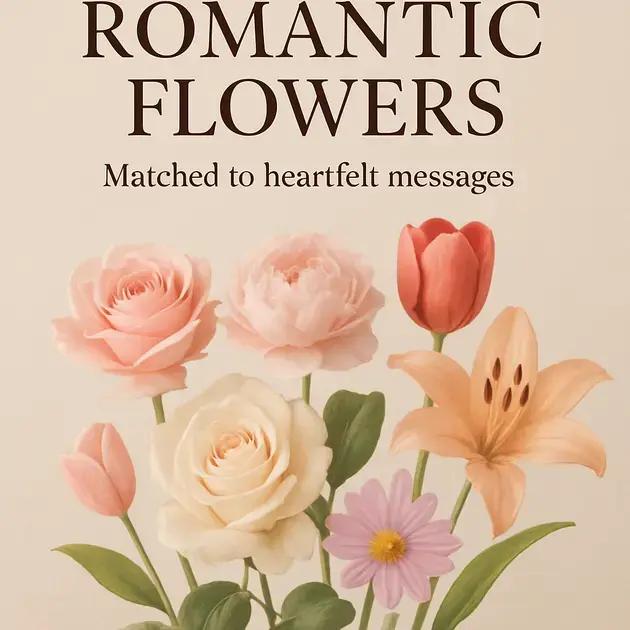 Quais flores românticas combinam com cada mensagem