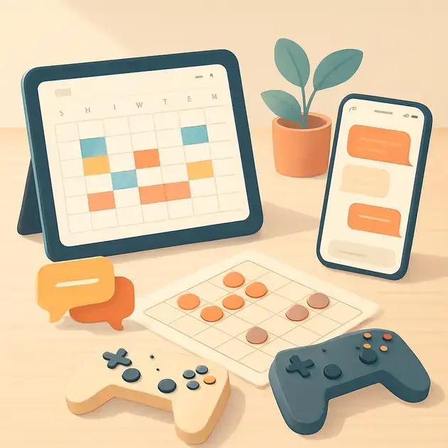 Recursos úteis: agenda compartilhada, mensagens e jogos a dois Recursos úteis: agenda compartilhada, mensagens e jogos a dois